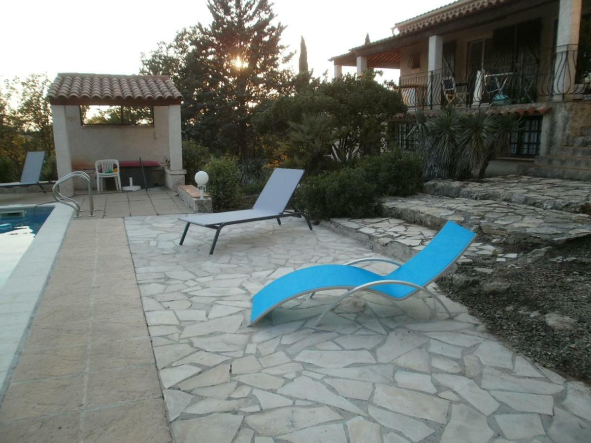 Lorgues, La Tourelle, Immense Piscine, Plongeoir, Vue, Au Grand Calme Villa Buitenkant foto